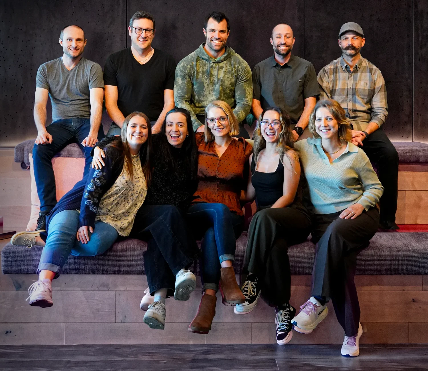 The Arctic Leaf team together in the office lounge